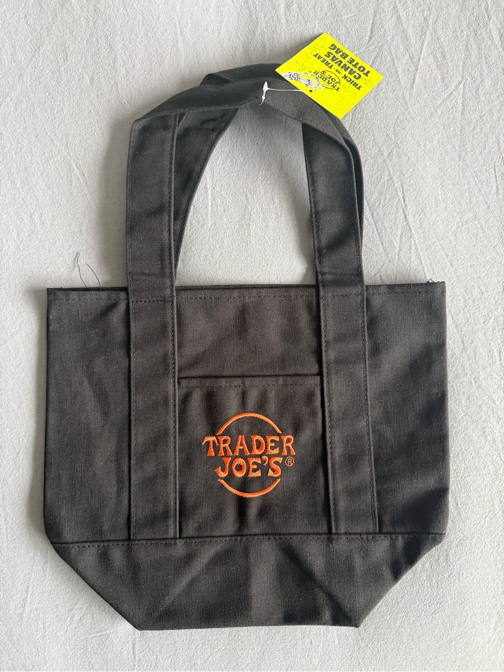 Trader Joe’s Halloween Mini Canvas Tote Bag NWT Trick or Treat